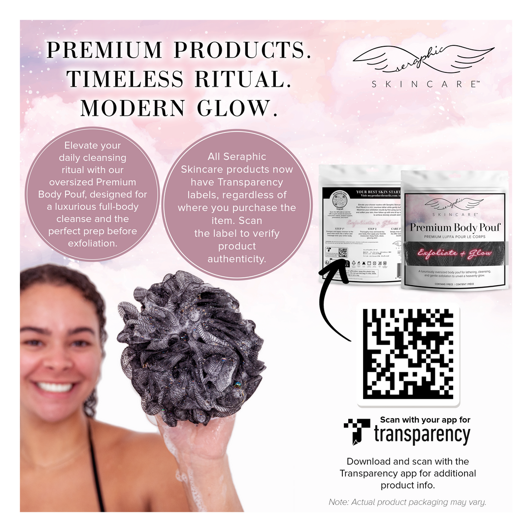 XL Premium Shower Pouf - Seraphic Skincare