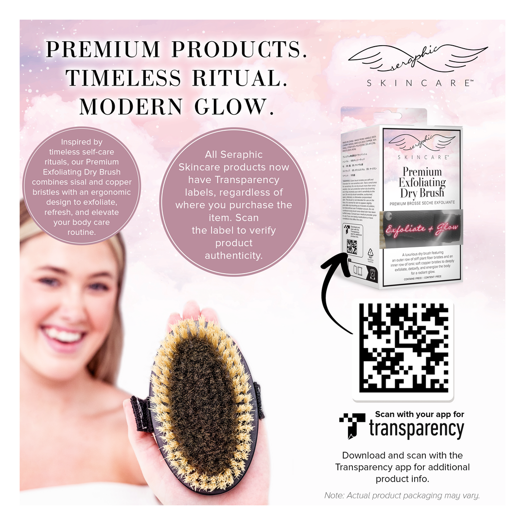 Premium Sisal + Copper Dry Brush - Seraphic Skincare