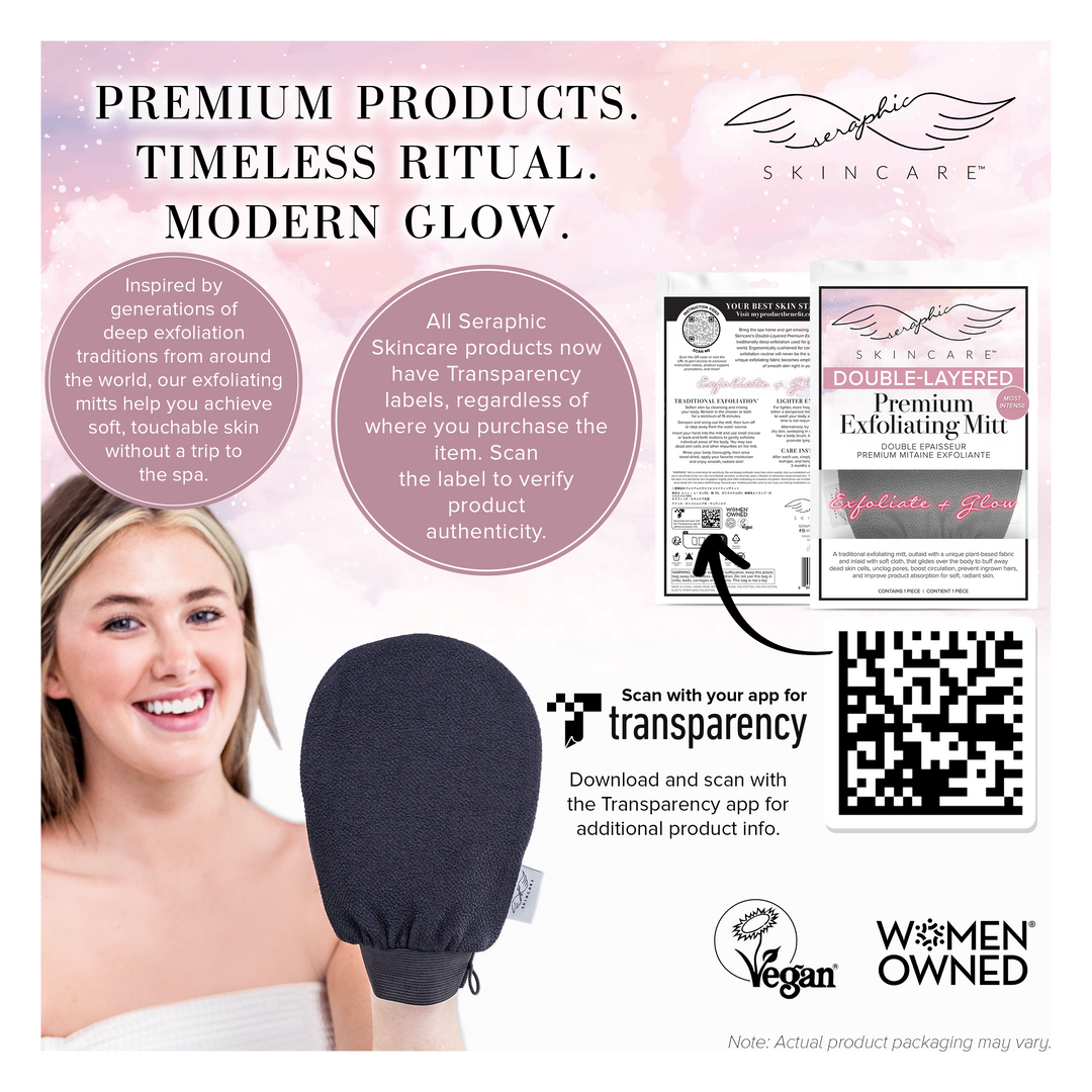 Double-Layered Exfoliating Mitt
