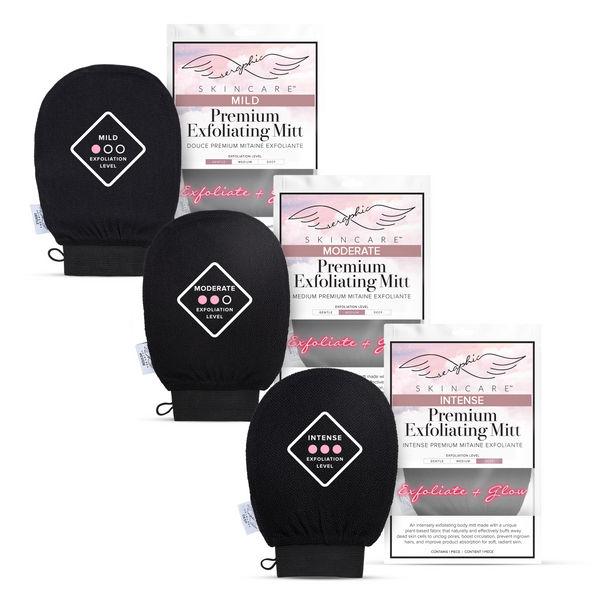 Gentle, Medium, Deep Exfoliating Mitts
