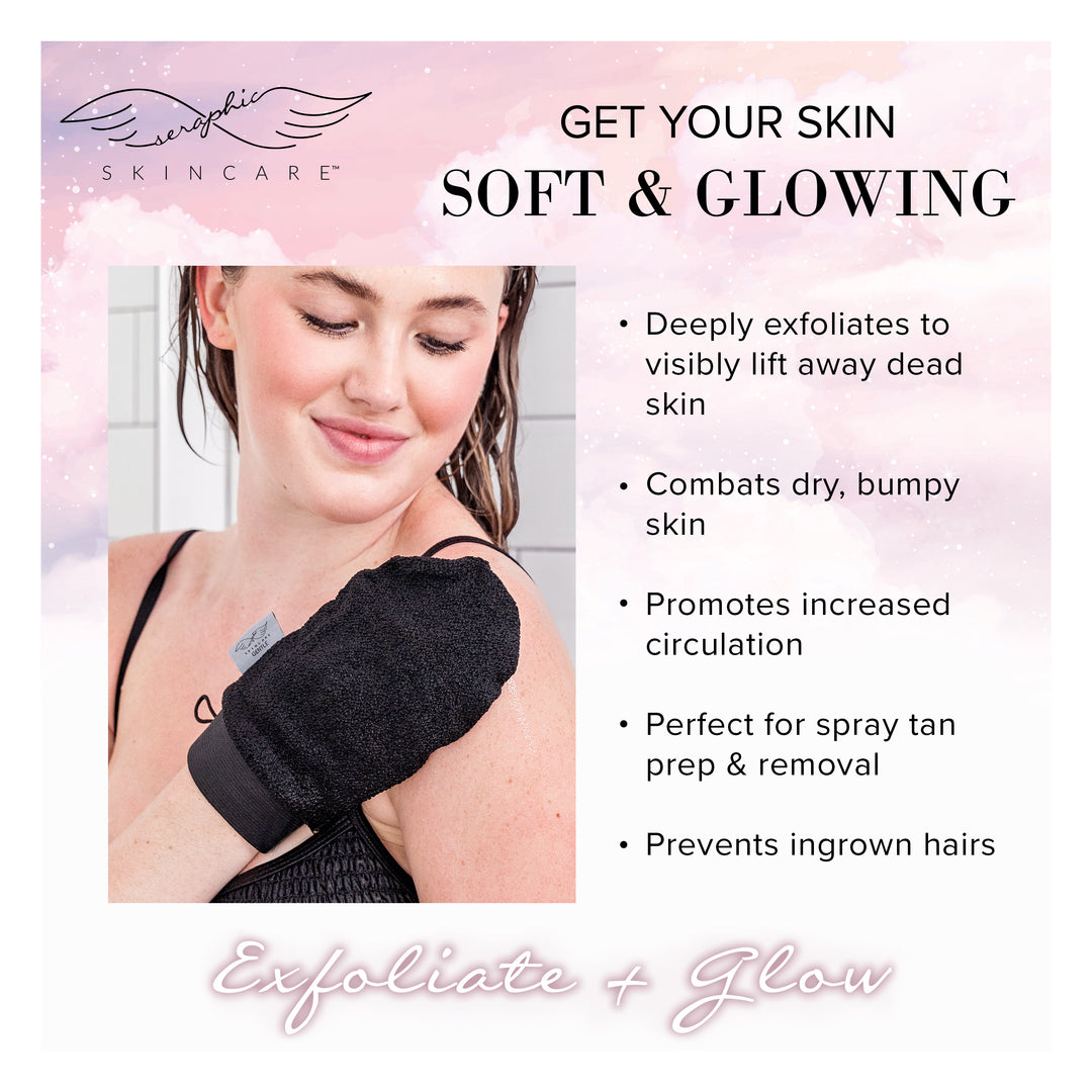 Gentle, Medium & Deep Premium Exfoliating Mitts